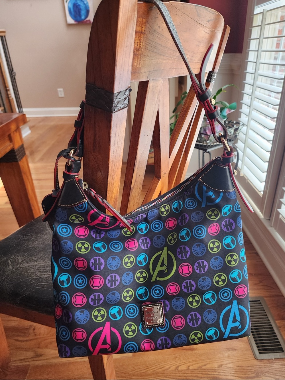 Rare! 2014 Disney Marvel Avengers 1/2 Marathon Dooney & Bourke Nylon Tote Bag